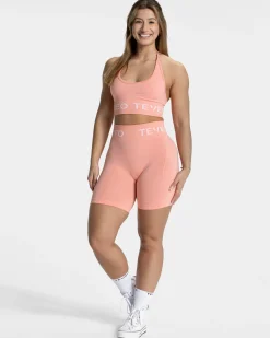 Hot Short Signature Scrunch « Peach » Femme Shorts