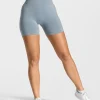 New Short Statement Scrunch « bleu acier » Femme Shorts
