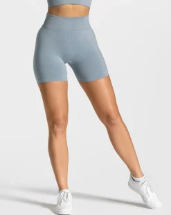 New Short Statement Scrunch « bleu acier » Femme Shorts