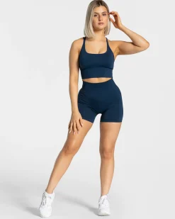 Hot Short Statement Scrunch « bleu foncé » Femme Shorts