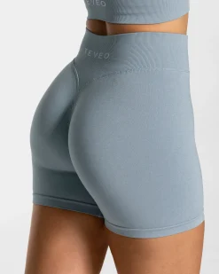 New Short Statement Scrunch « bleu acier » Femme Shorts