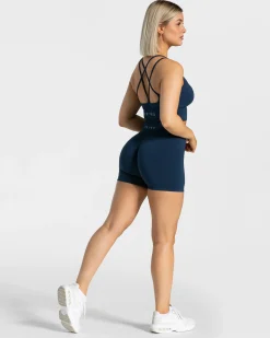 Hot Short Statement Scrunch « bleu foncé » Femme Shorts
