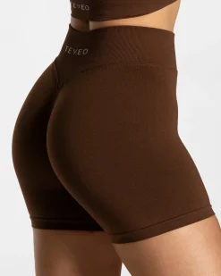 Fashion Short Statement Scrunch « café » Femme Shorts