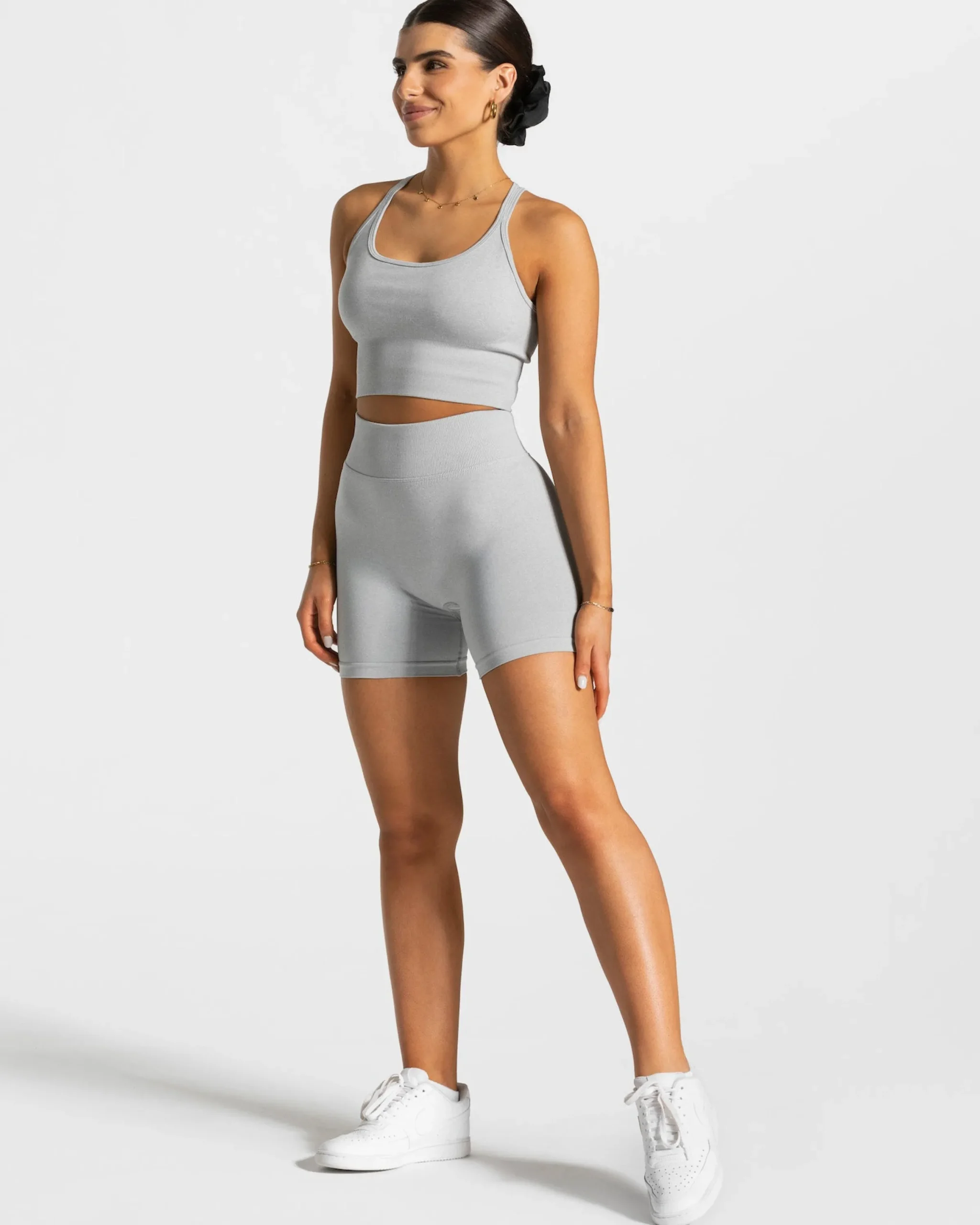 Fashion Short Statement Scrunch « gris clair » Femme Shorts