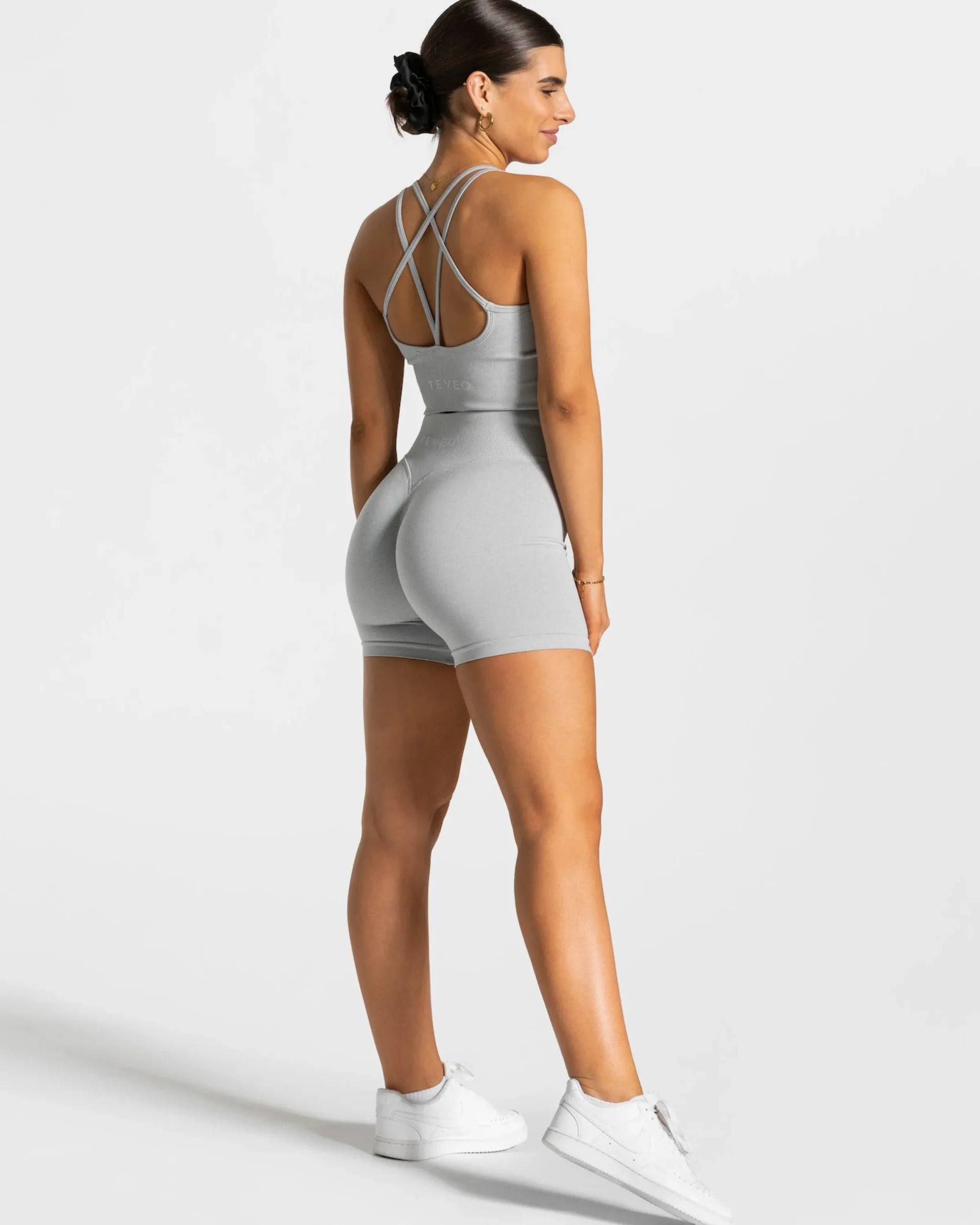 Fashion Short Statement Scrunch « gris clair » Femme Shorts