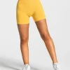 New Short Statement Scrunch « jaune » Femme Shorts