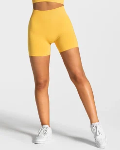 New Short Statement Scrunch « jaune » Femme Shorts