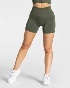 Fashion Short Statement Scrunch « kaki » Femme Shorts