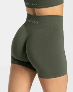 Fashion Short Statement Scrunch « kaki » Femme Shorts
