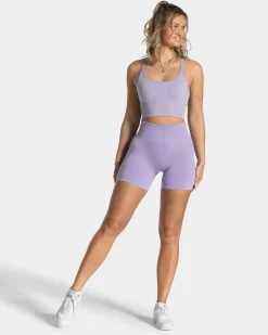 New Short Statement Scrunch « lilas » Femme Shorts