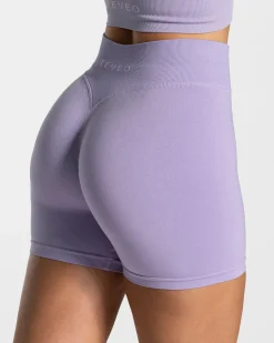 New Short Statement Scrunch « lilas » Femme Shorts