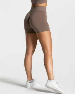 Discount Short Statement Scrunch « moka » Femme Shorts