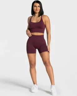 Outlet Short Statement Scrunch « prune » Femme Shorts