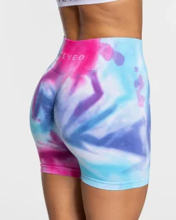 Clearance Short Tie Dye Scrunch « cold » Femme Shorts