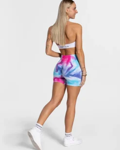 Clearance Short Tie Dye Scrunch « cold » Femme Shorts