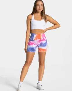 Best Short Tie Dye Scrunch « hot » Femme Shorts