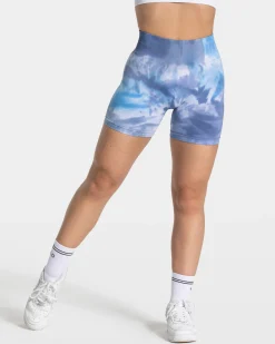 Best Short Tie Dye Scrunch « Ocean » Femme Shorts