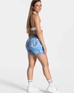 Best Short Tie Dye Scrunch « Ocean » Femme Shorts