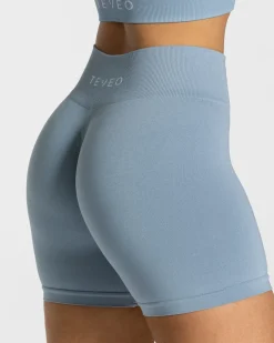 Clearance Short Timeless Scrunch « bleu acier » Femme Shorts