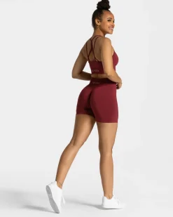 Clearance Short Timeless Scrunch « bordeaux » Femme Shorts