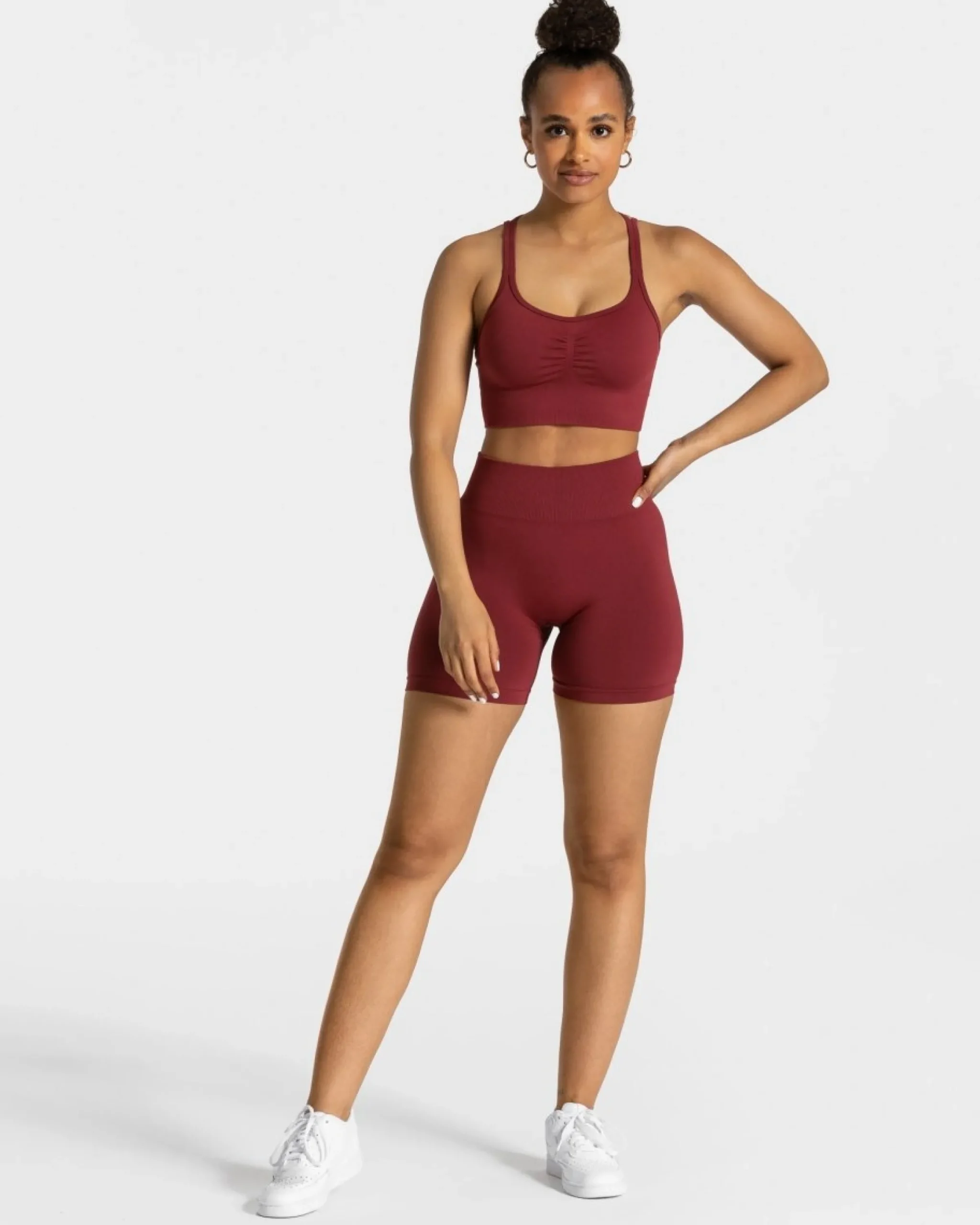 Clearance Short Timeless Scrunch « bordeaux » Femme Shorts