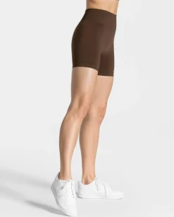 Discount Short Timeless Scrunch « marron foncé » Femme Shorts