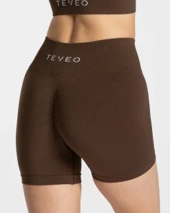 Discount Short Timeless Scrunch « marron foncé » Femme Shorts