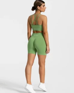 Best Short Timeless Scrunch « olive » Femme Shorts