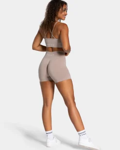 Discount Short Timeless Scrunch « poussière » Femme Shorts