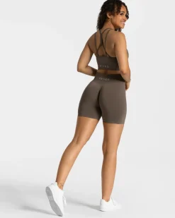 New Short Timeless Scrunch « taupe » Femme Shorts