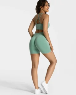 Online Short Timeless Scrunch « vert sauge » Femme Shorts