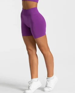 Discount Short Timeless Scrunch « violet » Femme Shorts