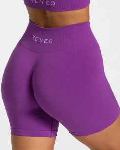 Discount Short Timeless Scrunch « violet » Femme Shorts