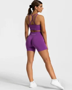 Discount Short Timeless Scrunch « violet » Femme Shorts