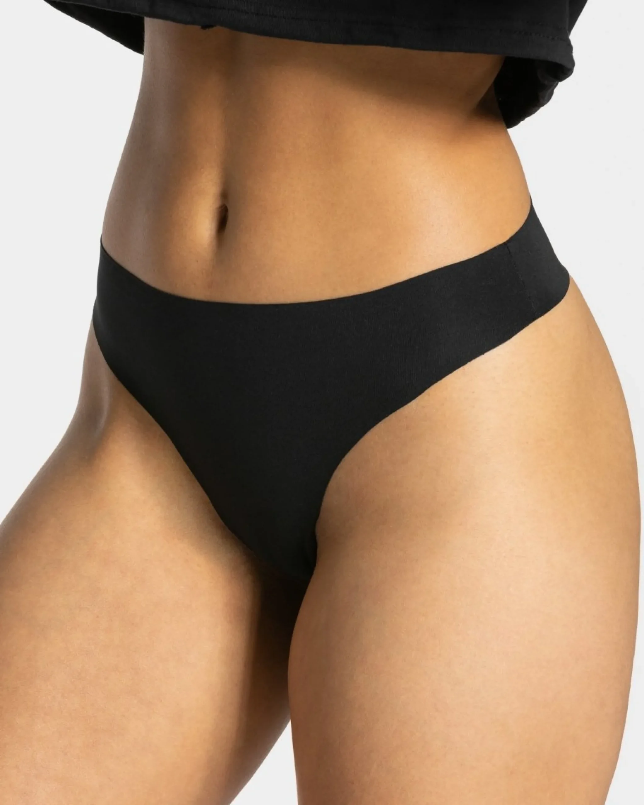 Clearance String Seamless (5) « noir » Femme Chaussettes Et Sous-vêtements