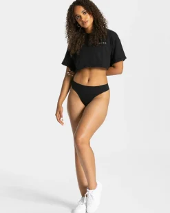 Clearance String Seamless (5) « noir » Femme Chaussettes Et Sous-vêtements
