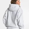 Discount Sweat à capuche oversize RI’VAIV « gris clair » Femme Sweats À Capuche Et Vestes De Sport