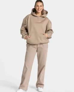 Hot Sweat à capuche oversize RI’VAIV « taupe » Femme Sweats À Capuche Et Vestes De Sport