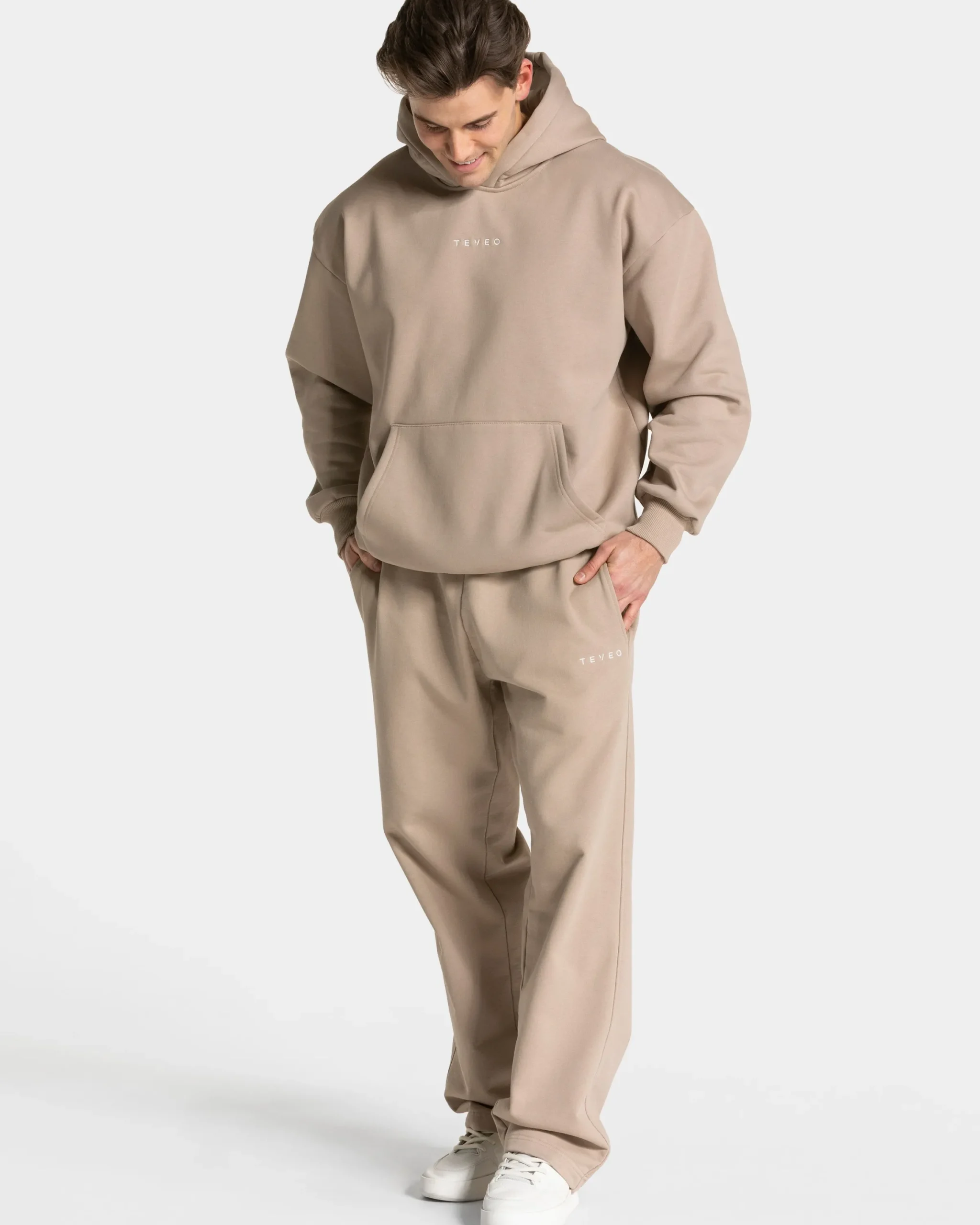 Best Sweat à capuche oversize RI’VAIV « taupe » Homme Sweats À Capuche Et Sweats Zippés