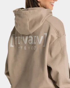 Hot Sweat à capuche oversize RI’VAIV « taupe » Femme Sweats À Capuche Et Vestes De Sport