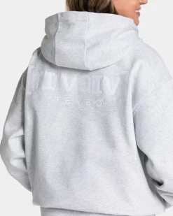 Discount Sweat à capuche oversize RI’VAIV « gris clair » Femme Sweats À Capuche Et Vestes De Sport