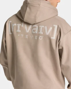 Best Sweat à capuche oversize RI’VAIV « taupe » Homme Sweats À Capuche Et Sweats Zippés