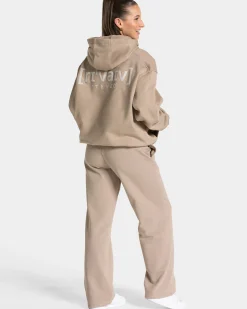 Hot Sweat à capuche oversize RI’VAIV « taupe » Femme Sweats À Capuche Et Vestes De Sport