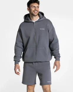 Clearance Sweat à capuche zippé oversize Arrival « graphite » Homme Sweats À Capuche Et Sweats Zippés