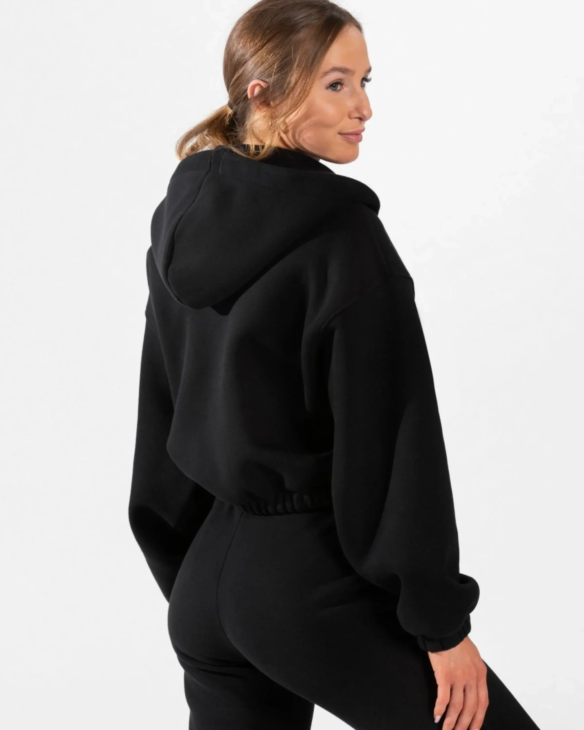 Outlet Sweat à capuche zippé oversize Iconic « noir » Femme Sweats À Capuche Et Vestes De Sport