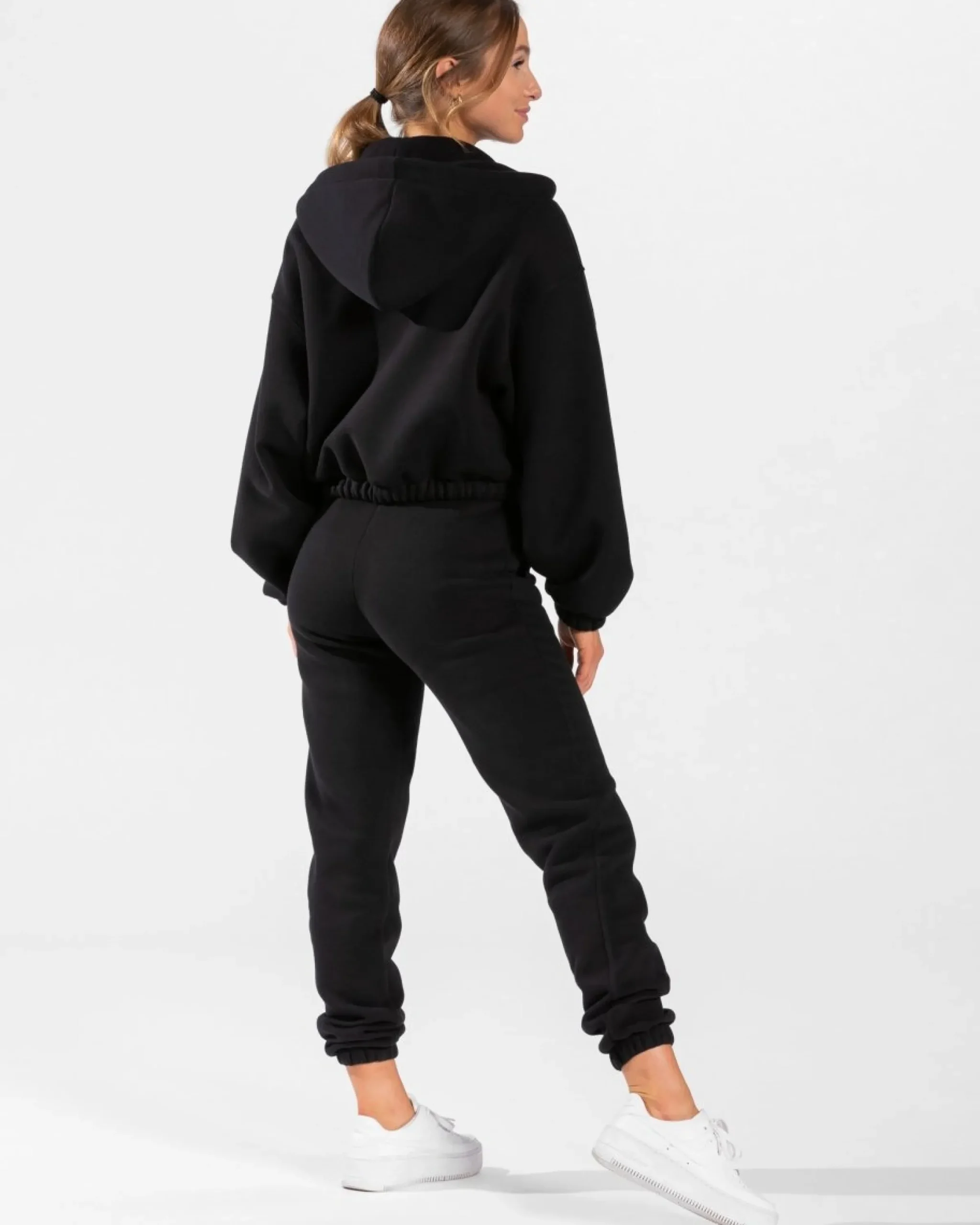 Outlet Sweat à capuche zippé oversize Iconic « noir » Femme Sweats À Capuche Et Vestes De Sport