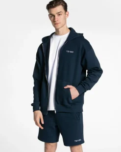 Clearance Sweat à capuche zippé oversize Arrival « bleu foncé » Homme Sweats À Capuche Et Sweats Zippés