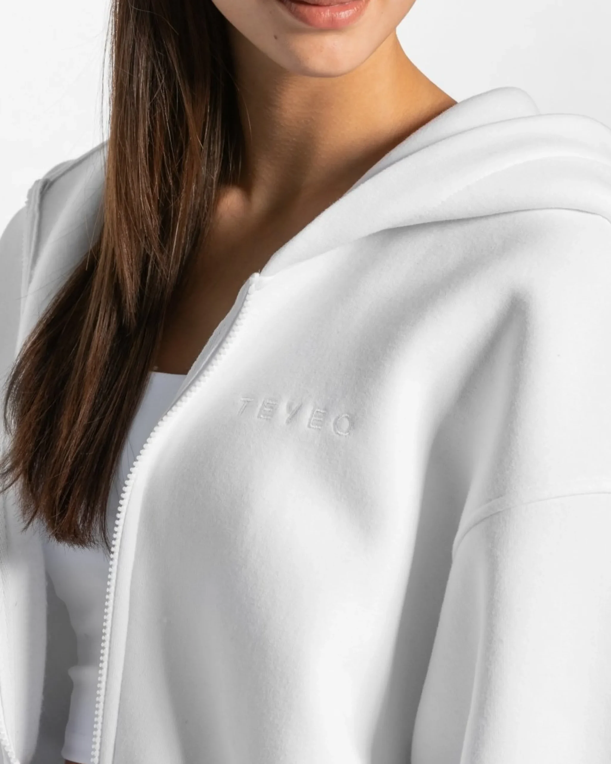 Best Sweat à capuche zippé oversize Iconic « blanc » Femme Sweats À Capuche Et Vestes De Sport