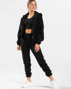 Outlet Sweat à capuche zippé oversize Iconic « noir » Femme Sweats À Capuche Et Vestes De Sport