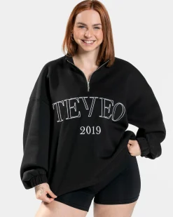 Discount Sweat-shirt demi-zippé Femme « noir » Femme Sweats À Capuche Et Vestes De Sport